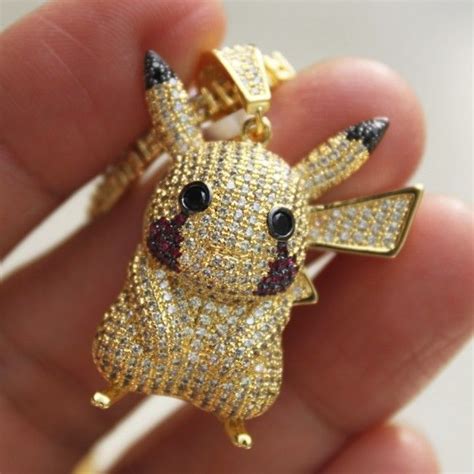 iced out pokemon pendant.